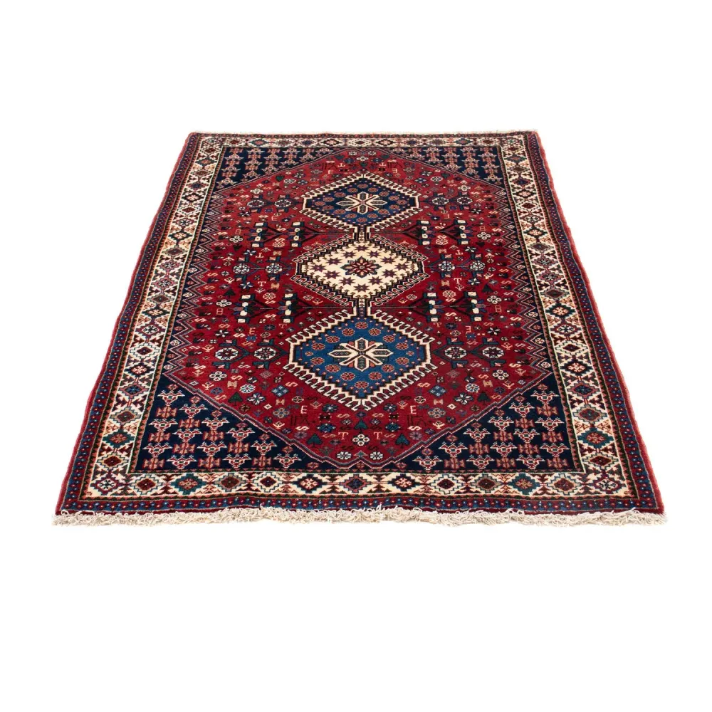 Perserteppich - Nomadic 147 x 102 cm - dunkelrot