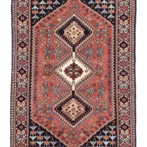 Perserteppich - Nomadic 150 x 100 cm - hellrot