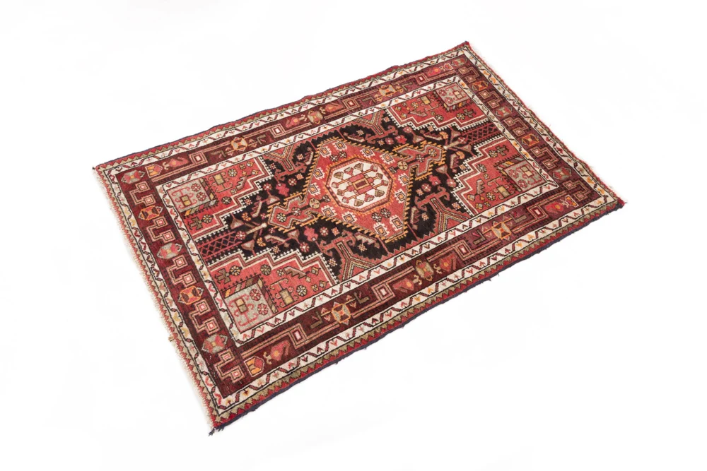 Perserteppich - Nomadic - 155 x 100 cm - dunkelrot