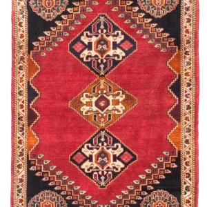 Perserteppich - Nomadic 155 x 110 cm - dunkelrot