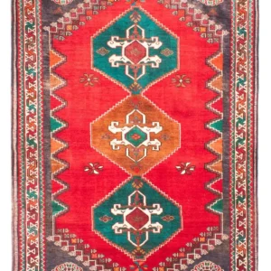 Perserteppich - Nomadic 160 x 110 cm - dunkelrot