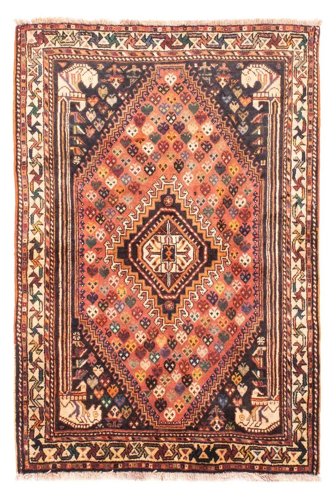 Perserteppich - Nomadic 160 x 112 cm - hellrot