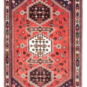 Perserteppich - Nomadic 170 x 116 cm - dunkelrot
