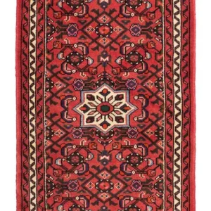 Perserteppich - Nomadic 198 x 75 cm - dunkelrot