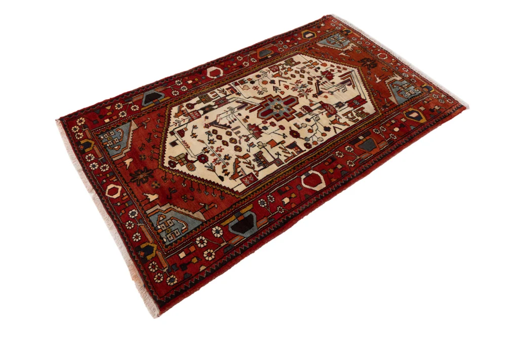 Perserteppich - Nomadic - 200 x 122 cm - beige