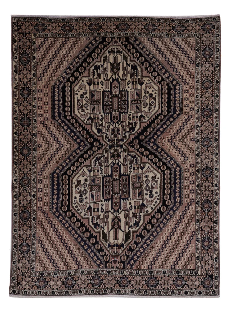 Perserteppich - Nomadic - 210 x 152 cm - dunkelbeige