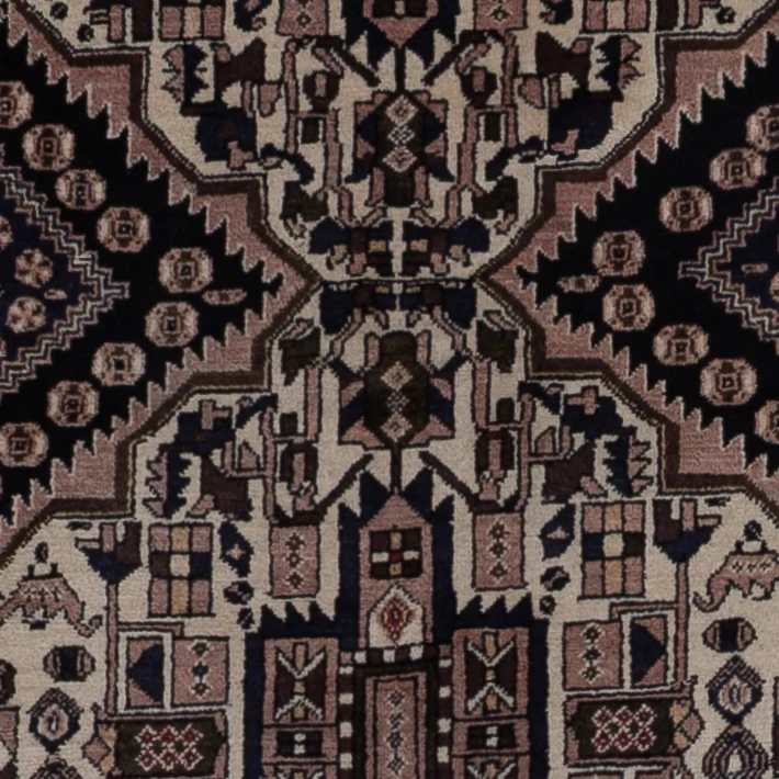 Perserteppich - Nomadic - 210 x 152 cm - dunkelbeige