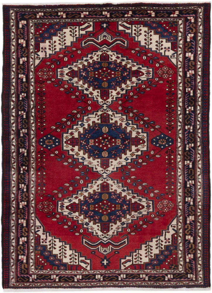 Perserteppich - Nomadic - 217 x 160 cm - rot