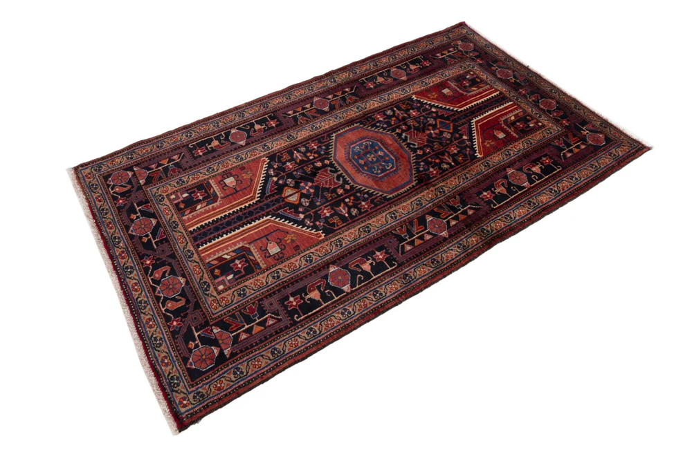 Perserteppich - Nomadic - 220 x 115 cm - dunkelrot