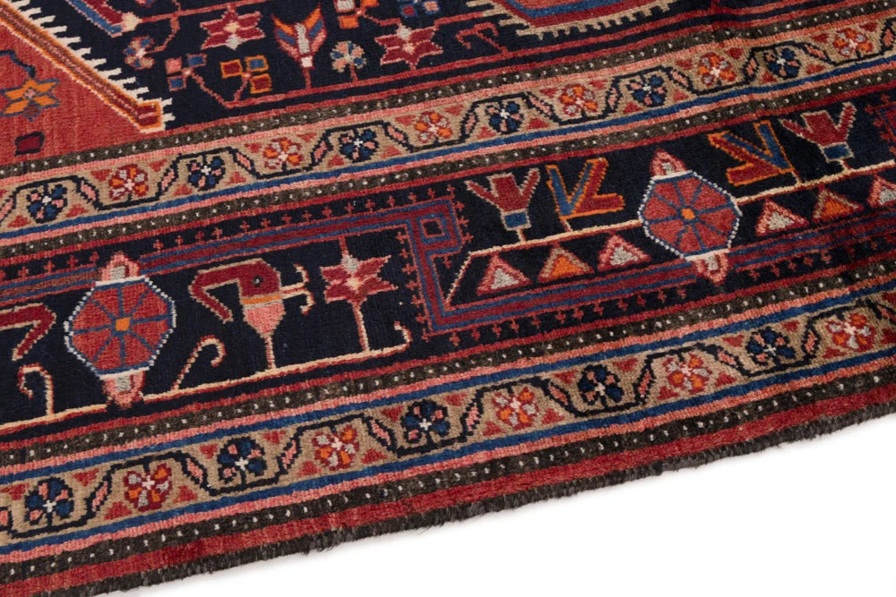 Perserteppich - Nomadic - 220 x 115 cm - dunkelrot