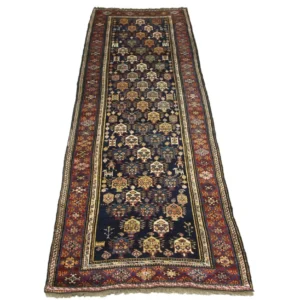 Perserteppich - Nomadic 331 x 113 cm - blau