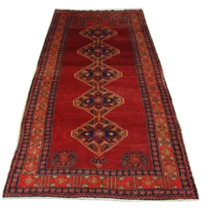 Perserteppich - Nomadic 369 x 178 cm - rot