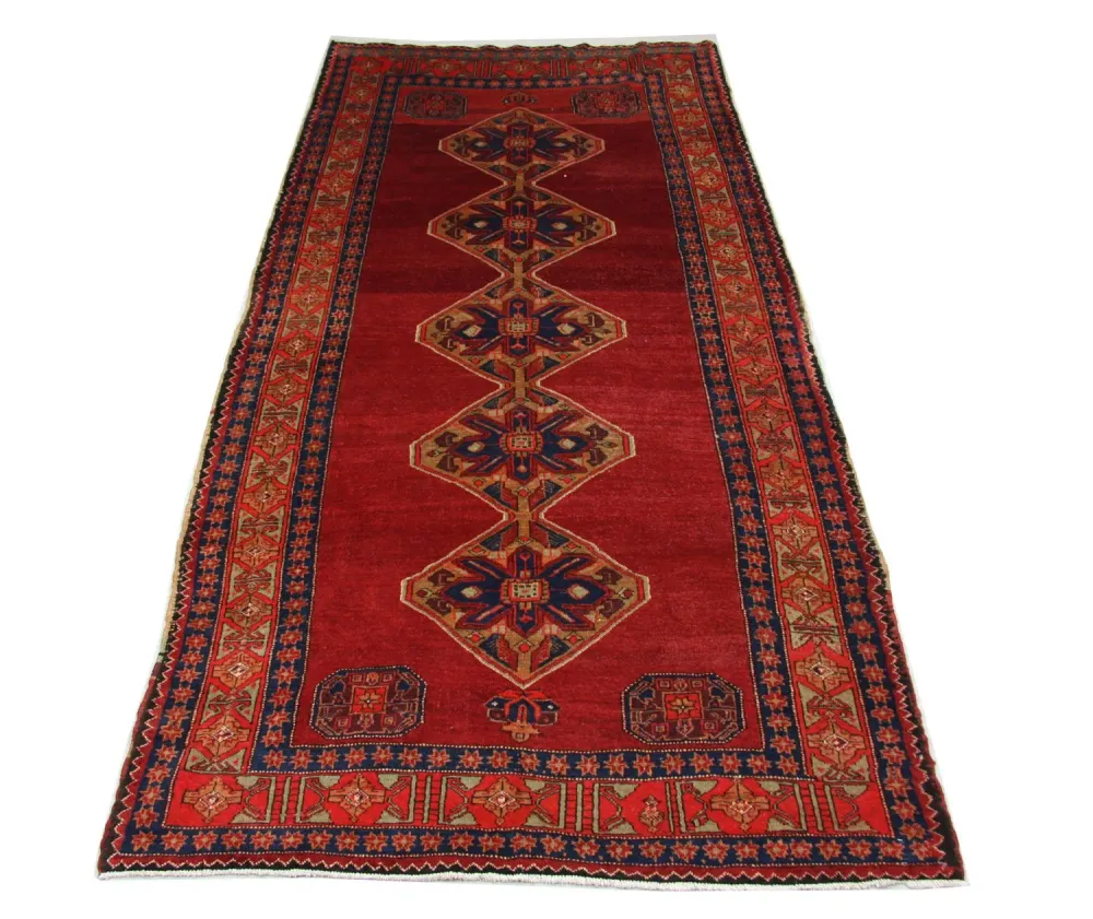 Perserteppich - Nomadic 369 x 178 cm - rot