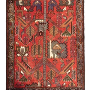 Perserteppich - Nomadic 99 x 82 cm - dunkelrot