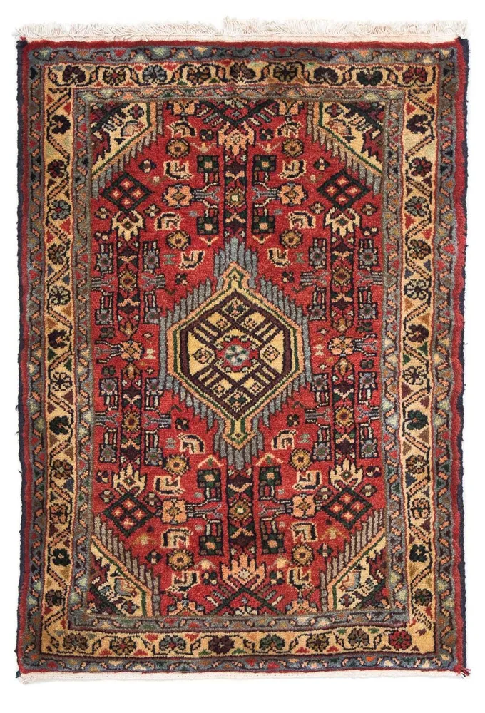 Perserteppich - Nomadic 87 x 62 cm - dunkelrot