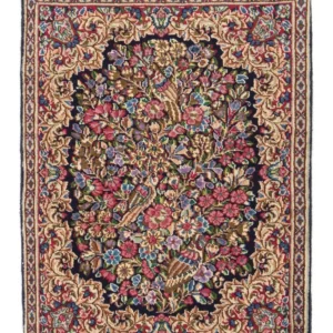 Perserteppich - Royal 70 x 53 cm - dunkelblau