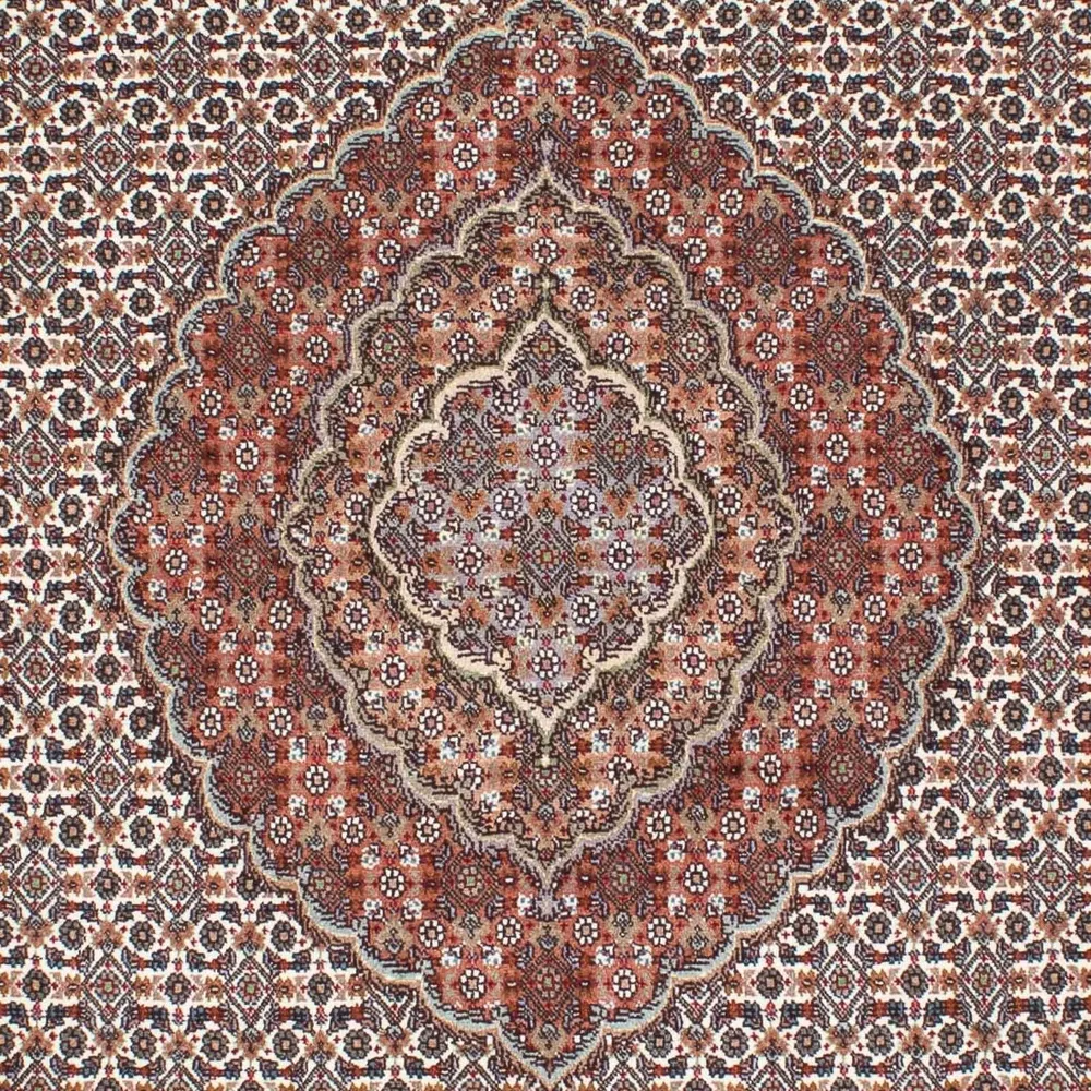 Perserteppich - Täbriz 212 x 153 cm - hellbraun