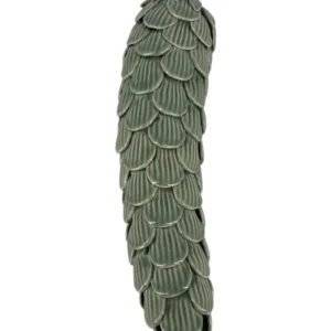 Pinha Decorativa Longa Verde