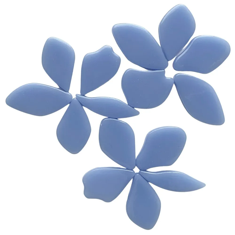 Pétalas de Vidro Azul Claro