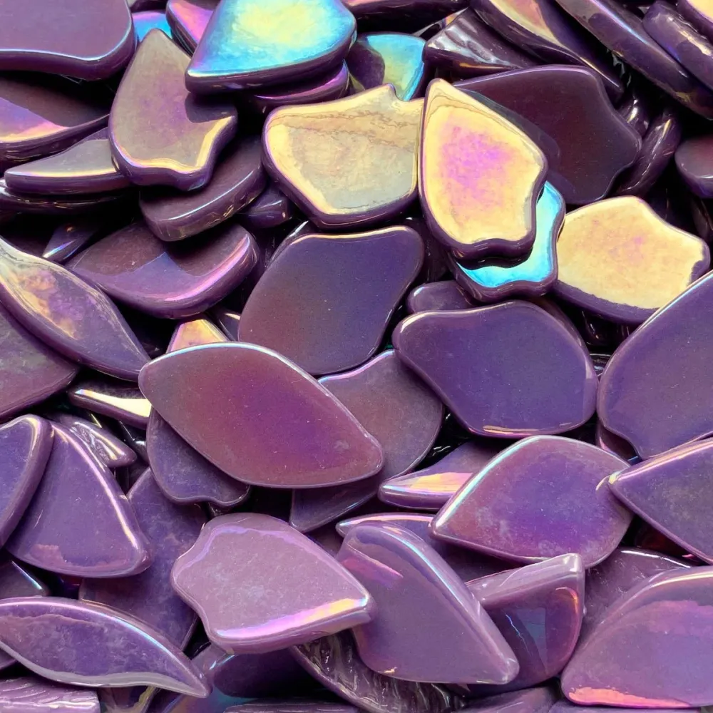 Pétalas de Vidro Madrepérola Magenta