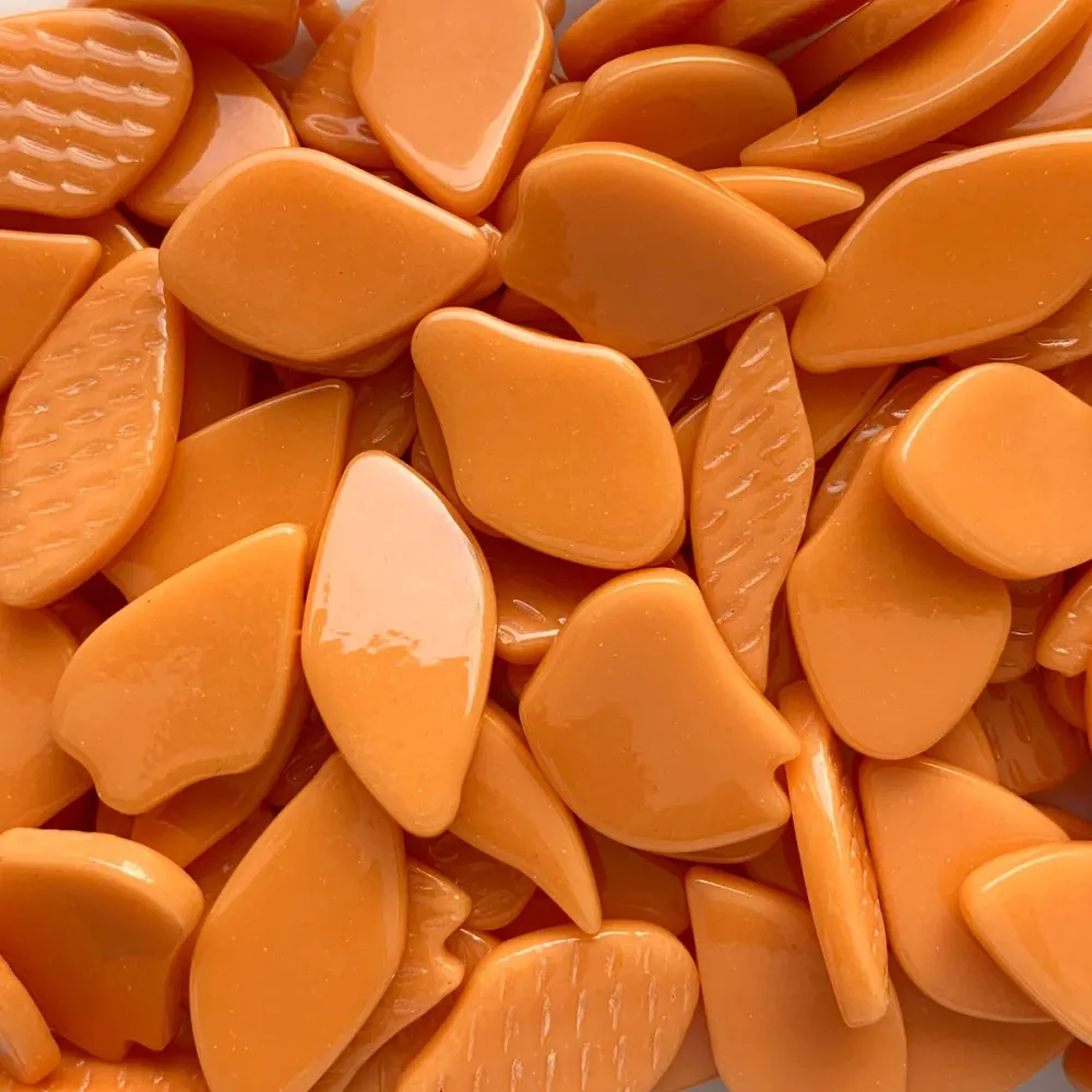 Pétalas de Vidro Opala Laranja