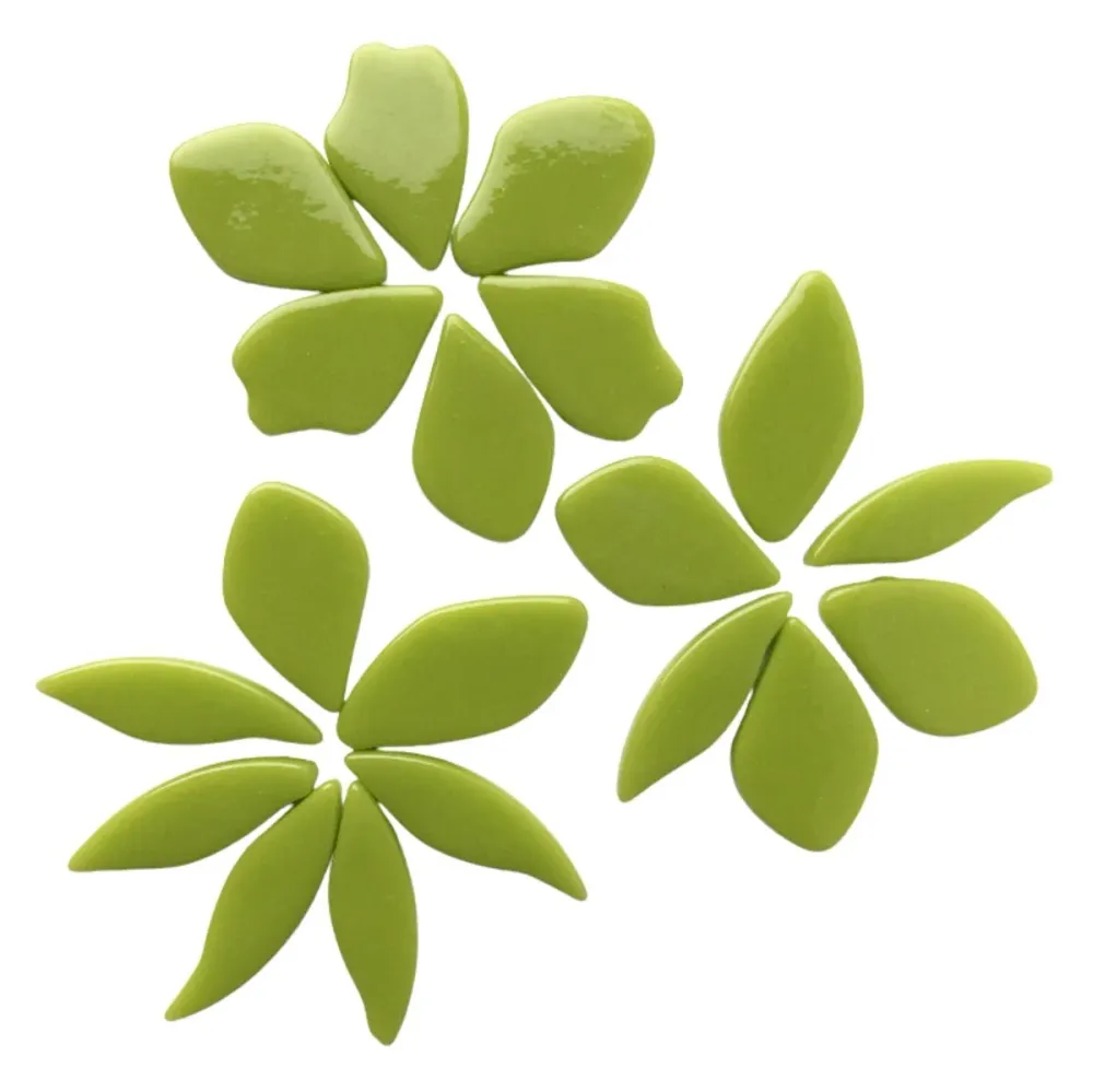 Pétalas de Vidro Verdes Novas