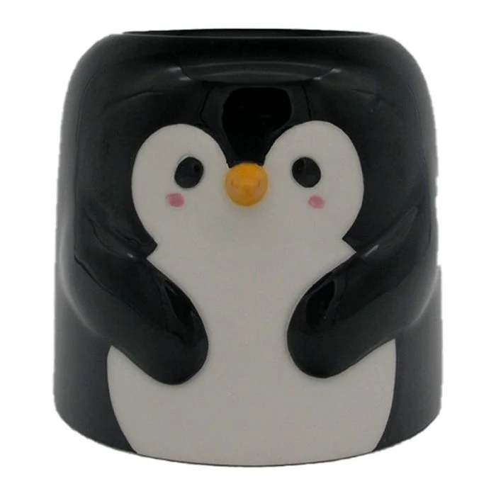 Queimador de Óleo de Cerâmica em Forma de Pinguim
