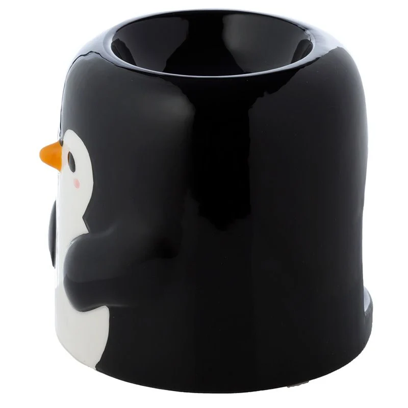 Queimador de Óleo de Cerâmica em Forma de Pinguim
