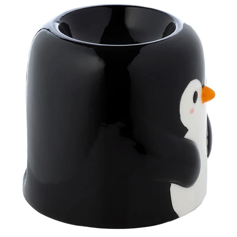 Queimador de Óleo de Cerâmica em Forma de Pinguim