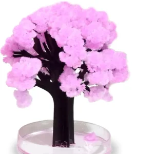 Árvore mágica Sakura, árvore artificial em flor de cerejeira, árvore artificial 13,50 cm rosa, decoração estética para sal...