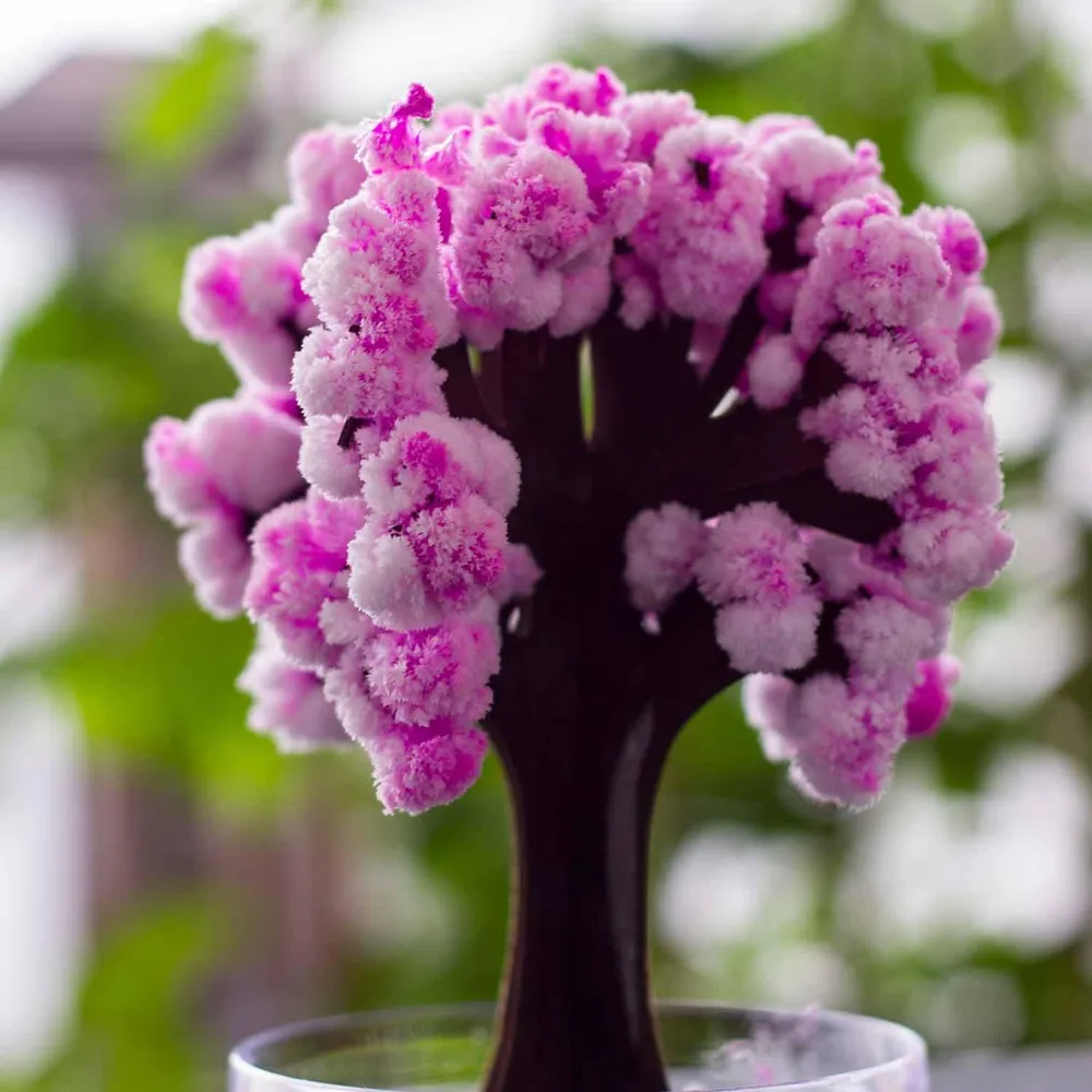 Árvore mágica Sakura, árvore artificial em flor de cerejeira, árvore artificial 13,50 cm rosa, decoração estética para sal...