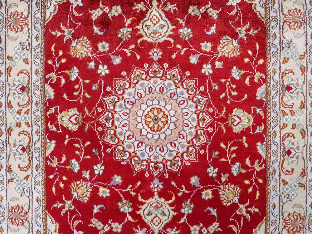 Seidenteppich - China Seide - 120 x 77 cm - rot