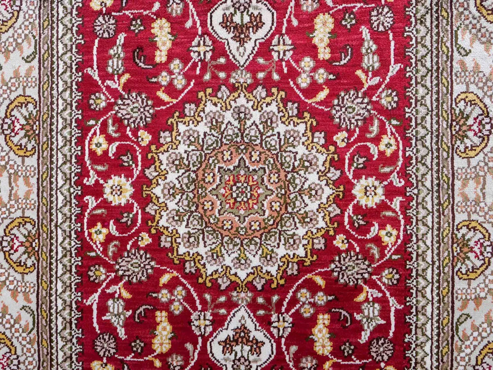 Seidenteppich - China Seide - 120 x 75 cm - rot