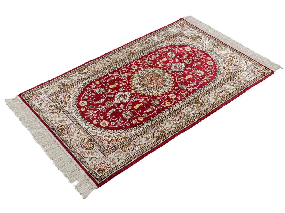 Seidenteppich - China Seide - 120 x 75 cm - rot