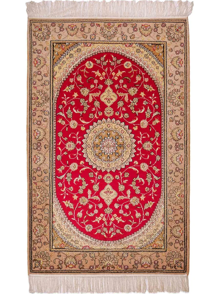 Seidenteppich - China Seide - 121 x 78 cm - rot