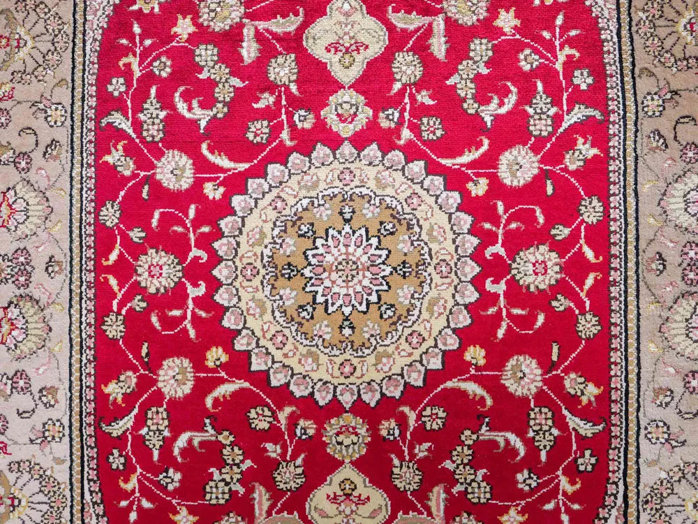 Seidenteppich - China Seide - 121 x 78 cm - rot