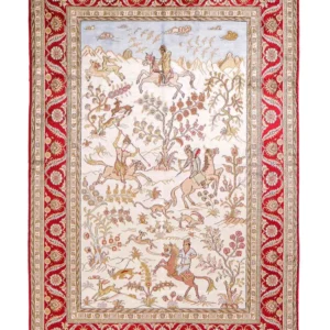 Seidenteppich - China Seide - 176 x 124 cm - beige