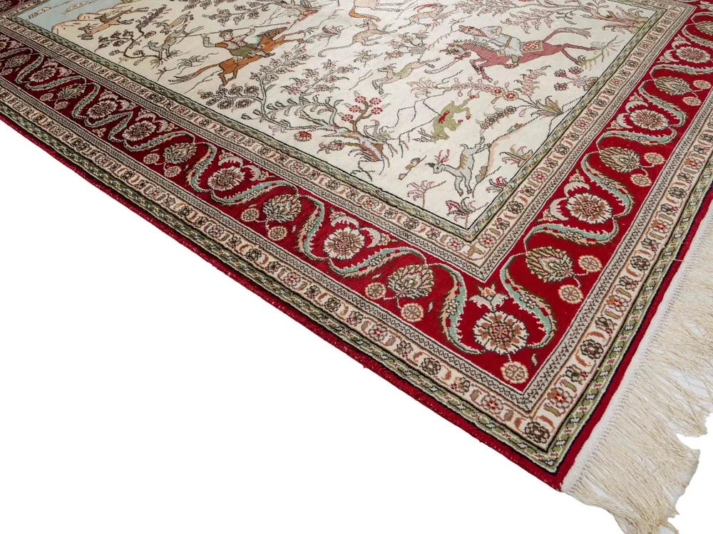 Seidenteppich - China Seide - 180 x 124 cm - beige