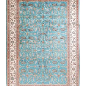 Seidenteppich - China Seide - 263 x 180 cm - hellblau