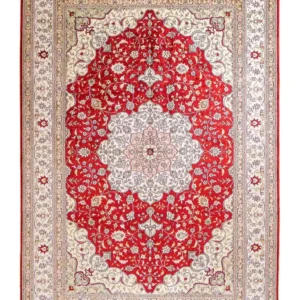 Seidenteppich - China Seide - 272 x 188 cm - rot