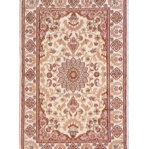 Seidenteppich - China Seide - 88 x 59 cm - hellbeige
