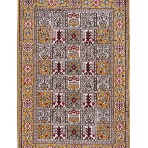 Seidenteppich - China Seide - 92 x 63 cm - mehrfarbig