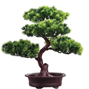 Simulação planta artificial flor árvore verde vaso de árvore sala de estar mesa plástico flor decoração Lucky Feng Shui de...