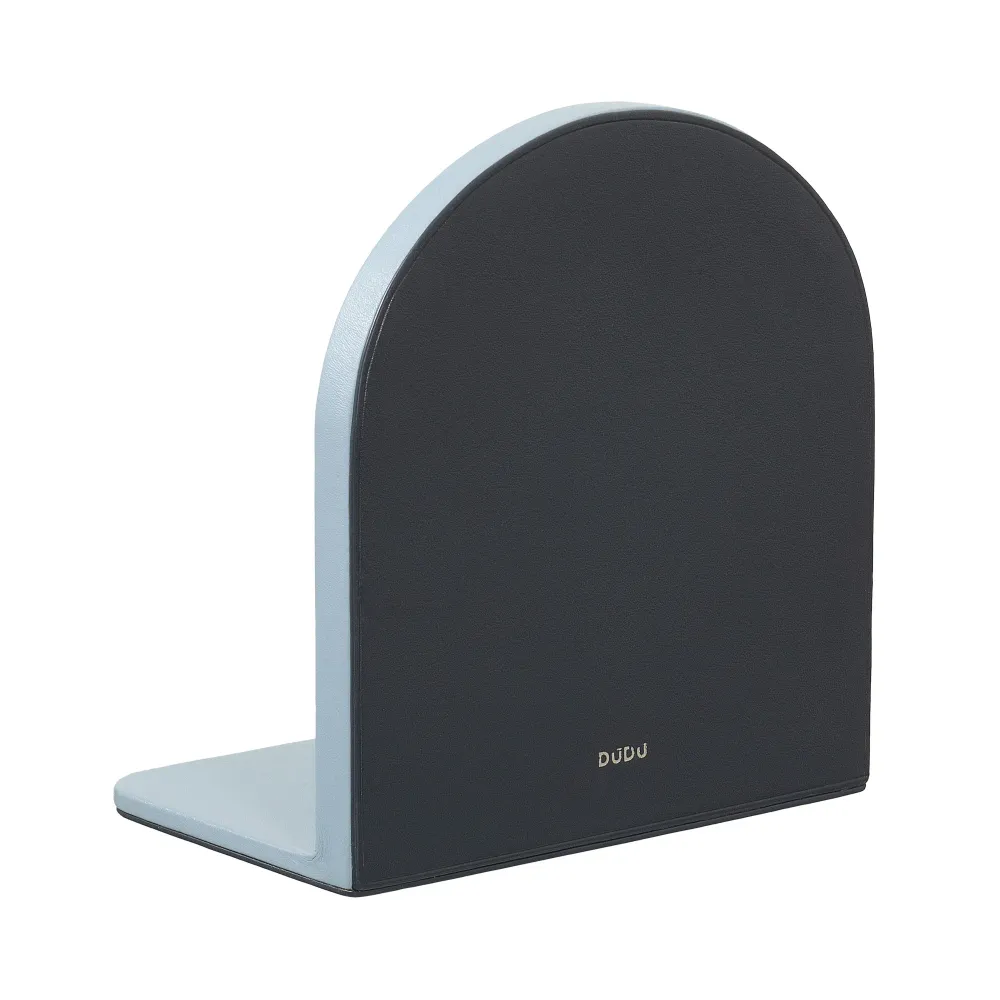 Suporte para livros com design decorativo DUDU, suportes para livros revestidos em couro genuíno colorido, para prateleira...
