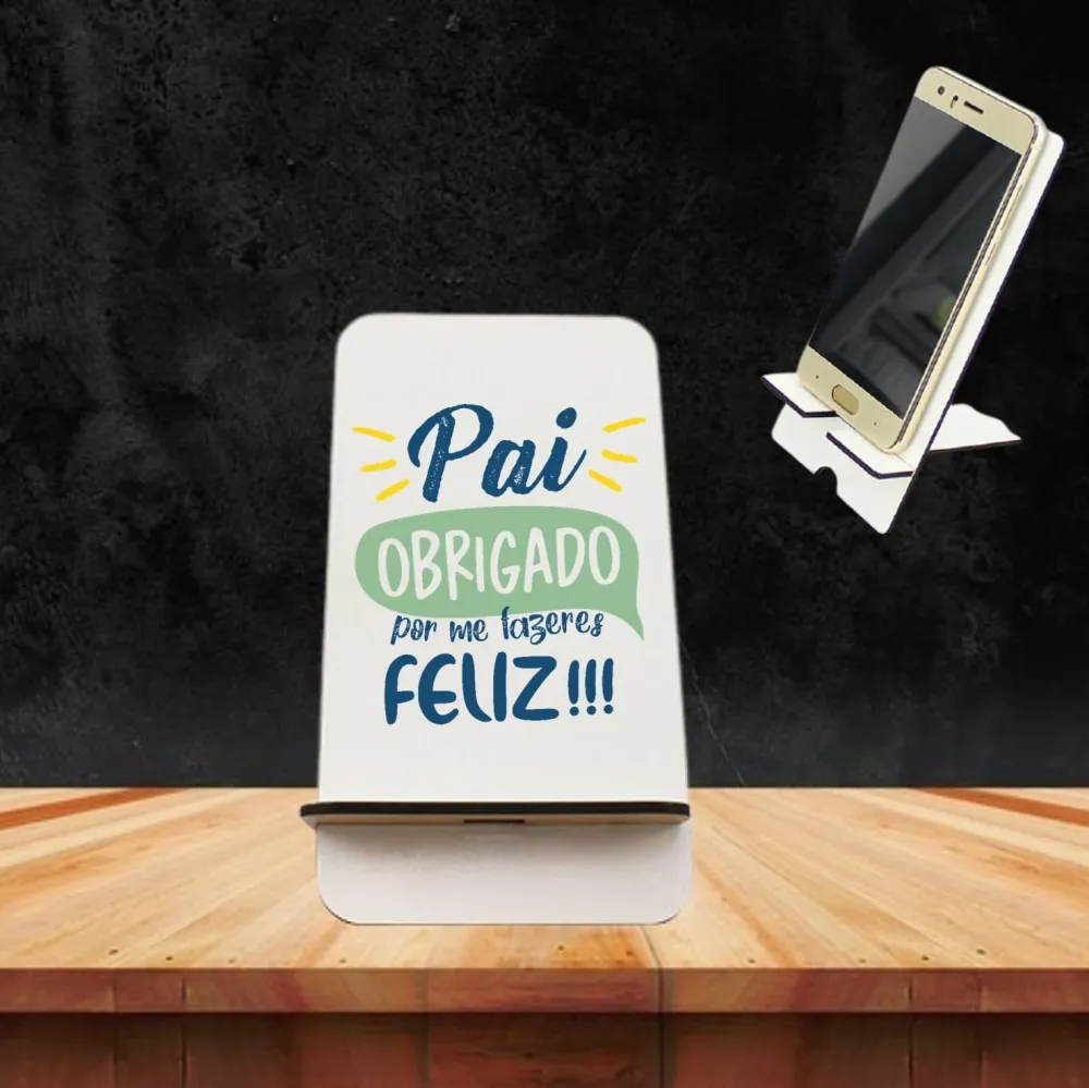 Suporte de telemóvel "Obrigado"