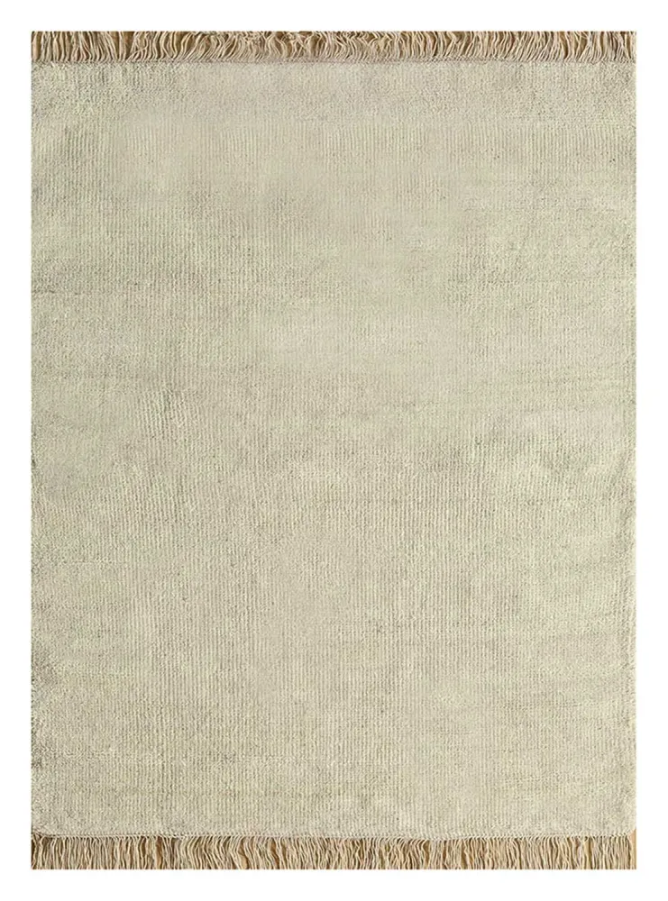 Tapete de lã - 150 x 90 cm - areia