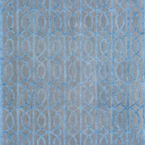 Tapete de lã - 180 x 120 cm - azul-mar