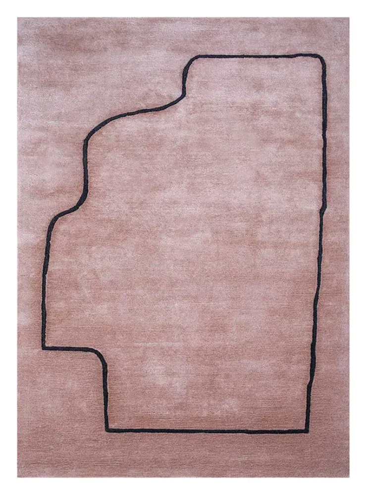 Tapete de lã - 210 x 150 cm - laranja