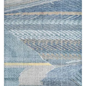 Tapete de lã - 240 x 150 cm - azul escuro