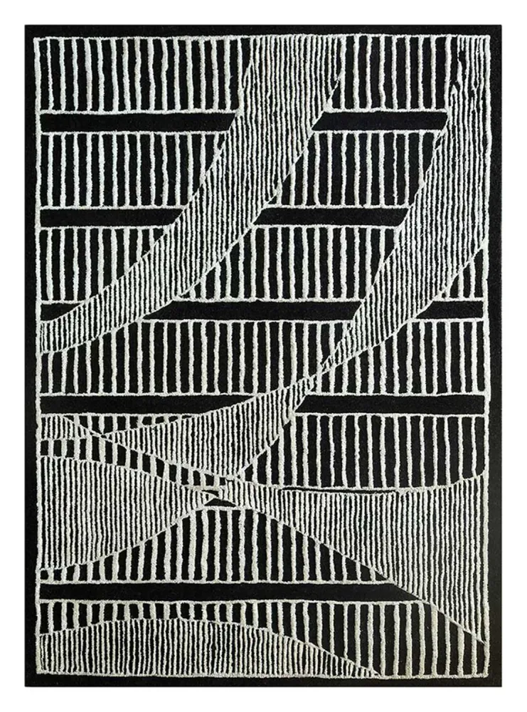 Tapete de lã - 240 x 150 cm - multicolorido
